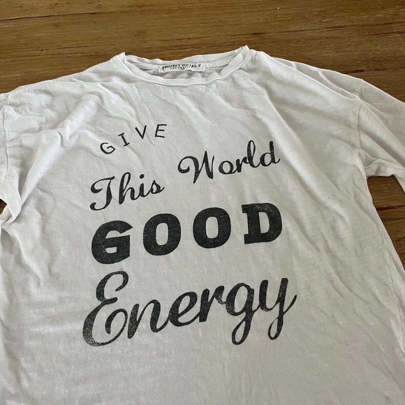 Urban Outfitters Project Social T Give This World Good Energy T Shirt XS - Picture 2 of 4